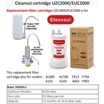 ไส้กรองน้ำ Mitsubishi Cleansui - Super High Grade Filter รุ่น UZC2000, EUC2000 (รุ่นเดียวกัน) สำหรับเครื่องกรองน้ำรุ่น AL700, A101, A601, F704, F903, F914, Z9