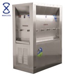 ตู้กดน้ำเย็น, เครื่องทำน้ำเย็น สแตนเลศ ต่อท่อ น้ำเย็น 3 ด้าน 8 ก๊อก Maxcool รุ่น MC-OS4