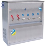 ตู้กดน้ำ, ตู้กดน้ำร้อน-เย็น, เครื่องทำน้ำเย็น-น้ำร้อน สแตนเลศ ต่อท่อ น้ำร้อน 2 ก๊อก น้ำเย็น 4 ก๊อก Maxcool รุ่น MCH-6P24